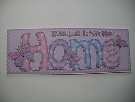 Large Dl New Home Quick Card 3D Decoupage by Wendy Smith