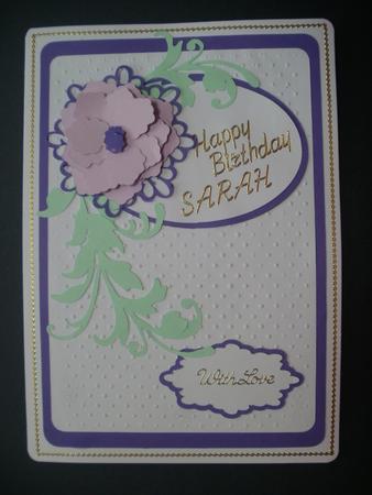 Fanciful Flower and Leafy Flourishes Topper by Wendy Smith
