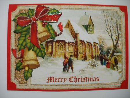 Vintage Christmas Shaped Topper by Wendy Smith