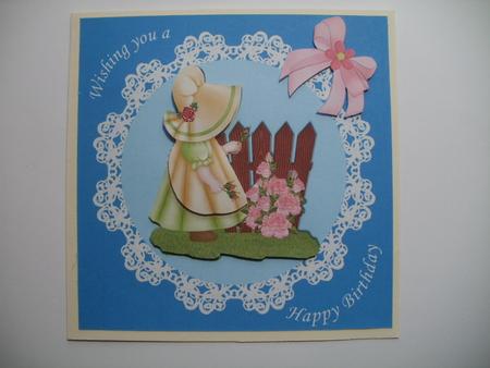Sunbonnet Sue 6 x 6 Card by Wendy Smith