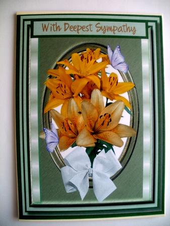 Sympathy, Topper with Verse by Wendy Smith