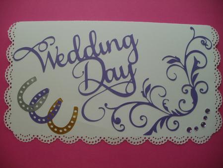 Wedding Card with Flourish - Card Box Included by Wendy Smith