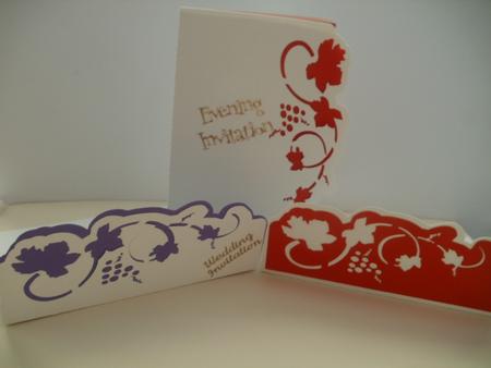Grapevine Card with Liner - Fold Over Card 3 by Wendy Smith