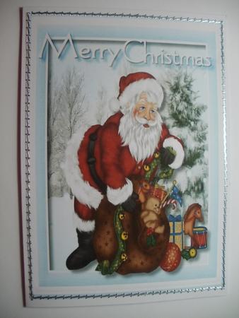 A Lovely Santa Topper with Verse  by Wendy Smith