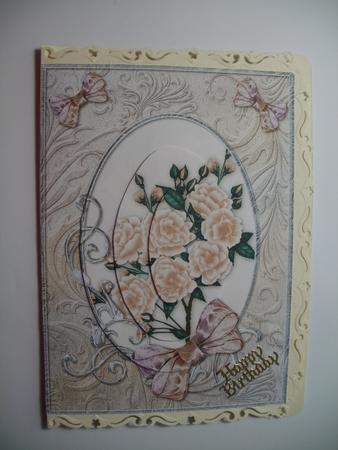 Peach Opalescent Bouquet Pyramid by Wendy Smith