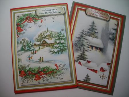 Two Lovely Christmas Toppers  by Wendy Smith