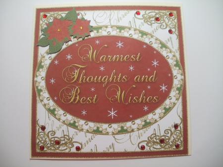 Warmest Thoughts and Best Wishes Large Christmas Topper 1 by Wendy Smith