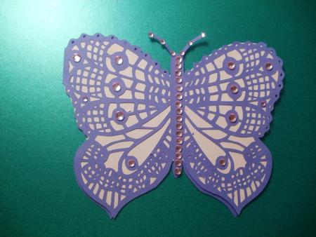 Butterfly Card Shaped by Wendy Smith
