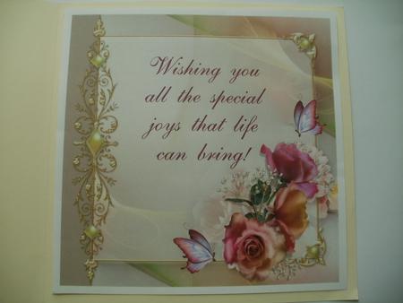 Fairy Bride Floral Insert and Verse by Wendy Smith