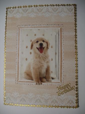 Labrador Card Front by Wendy Smith