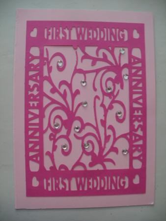 First Anniversary Occasion Topper by Wendy Smith