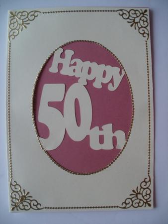 Happy 50th Birthday Craft Robo File by Wendy Smith