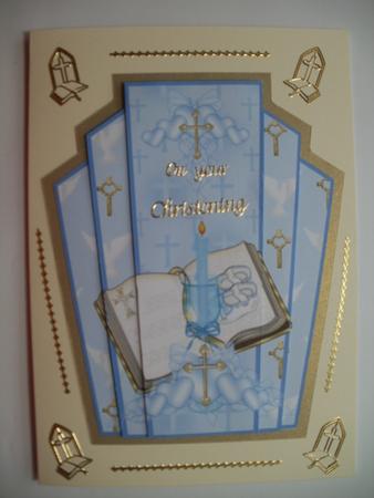 Christening Boy Topper by Wendy Smith