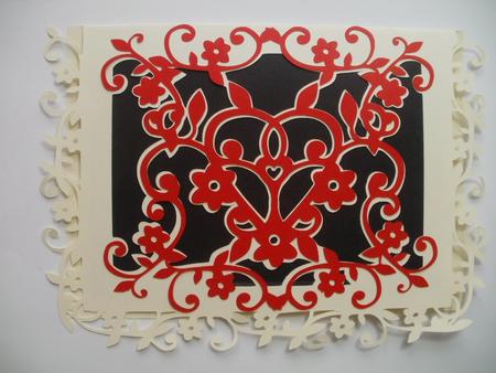 Cutout Floral Card by Wendy Smith