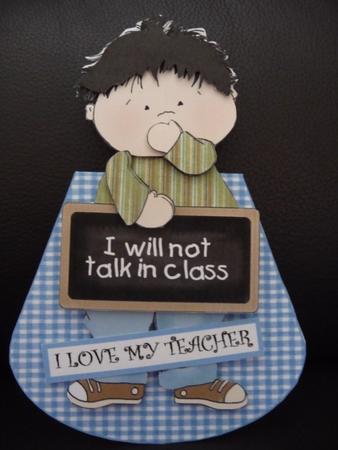 My Teacher Wobble Card by Wendy Spackman