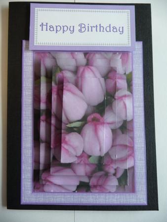 Framed Tulips Pyramid Stacker Design Sheet by Wendy Spackman