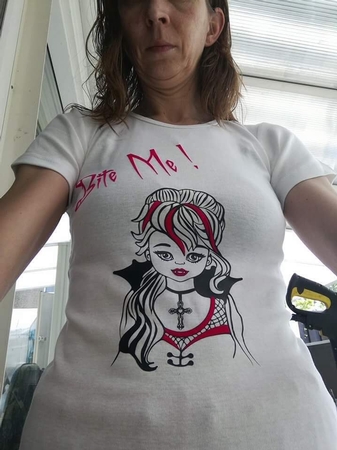 Vampire girl, gothic girl, svg cut file perfect t shirt design  by wendy vegt