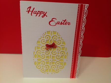 Happy Easter, Tatteerd lace card, Easter egg card, card template, svg cut files  by wendy vegt