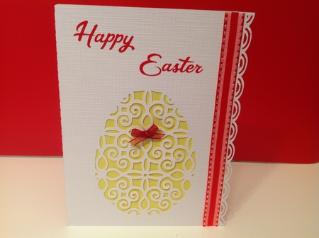 Happy Easter, Tatteerd lace card, Easter egg card, card template, svg cut files  Featured Gallery Photo