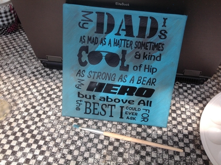 Fathers day, word art, cool dad, Quote, father, canvas sign cut file by wendy vegt