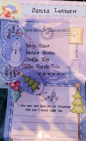 Xmas Rudolph Child's Santa Letter to and from Santa by Wendy Wilkin