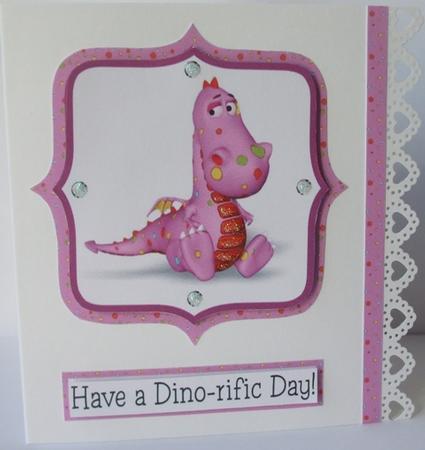 Dino-rific Birthday Card Topper by Wendy Rudd