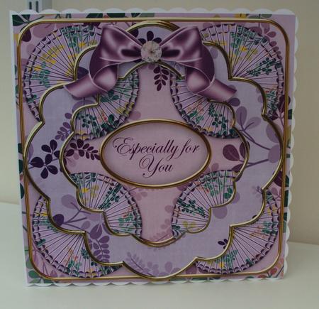 Lilac Oriental Fern Especially for You 8in Rosette Cf Kit by Wendy Freeman
