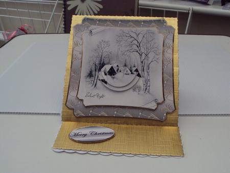 Vintage Snow Scene by Wendy Freeman