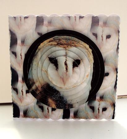 Barn Owl Circle Pyramid by Wendy Freeman