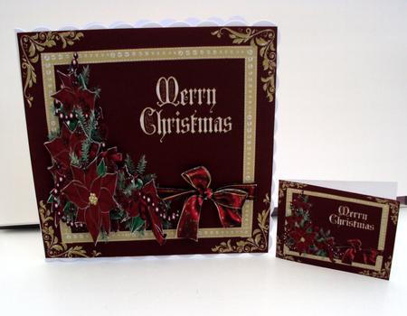 An Elegant Merry Christmas Step by Step Plus Gift Tag by Wendy Freeman