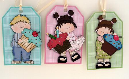 Cupcake Kids - Gift Card Tags by Wendy Freeman