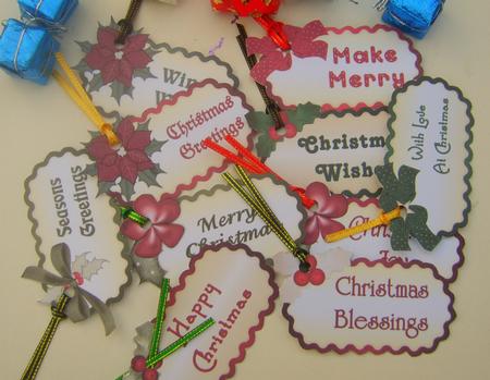 Christmas Sentiment Toppers 2 by Wenona Elie