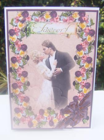 Roses Forever Wedding/valentine Card by Wenona Elie