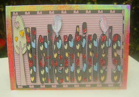 Valentines Large Dl with Decoupage by Wenona Elie