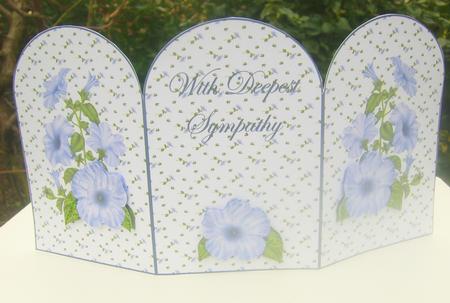 Sympathy Tri Fold Card by Wenona Elie