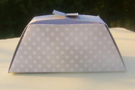 Dotty Frilly Handbag Shaped Treat or Favour Box Sheet 2 by Wenona Elie