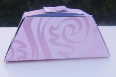 Romantic Hearts Handbag Shaped Treat or Favour Box Sheet 2 by Wenona Elie