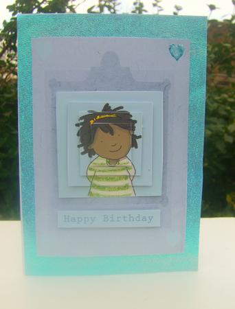 Birthday Girl Pyramid Craft Sheet by Wenona Elie