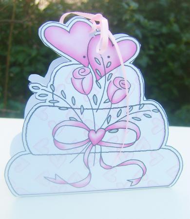 Wedding Cake Shaped Treat or Favour Box Sheet 1 Featured Gallery Photo