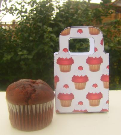 Strawberry Cupcake Gift Bag by Wenona Elie