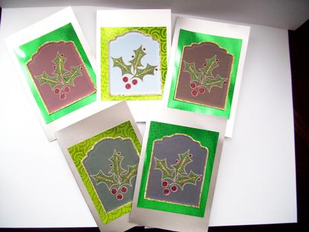 Christmas Holly Tags/ Mini Toppers by Wenona Elie