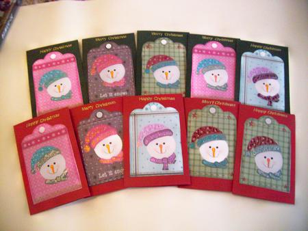 Snowman Tags by Wenona Elie