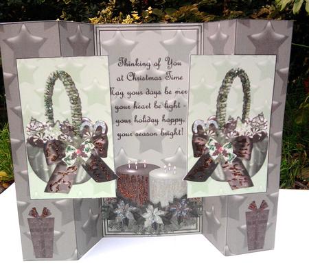 Chocolate and Mint Christmas Double Fold Back by Wenona Elie