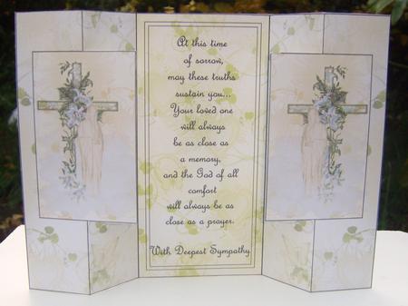 With Sympathy Double Rectangle Fold Back Card by Wenona Elie