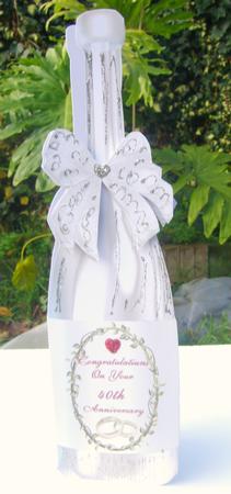 Champagne Bottle - 40th Anniversary by Wenona Elie