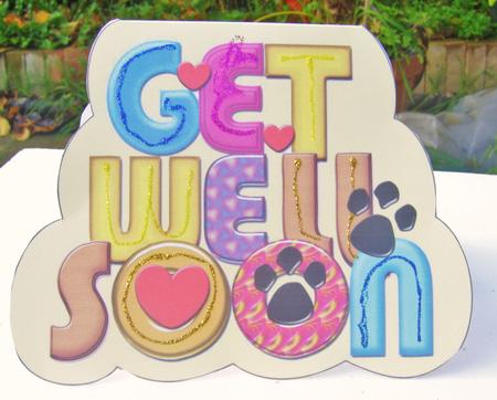 Pet Get Well Soon Card 2 by Wenona Elie