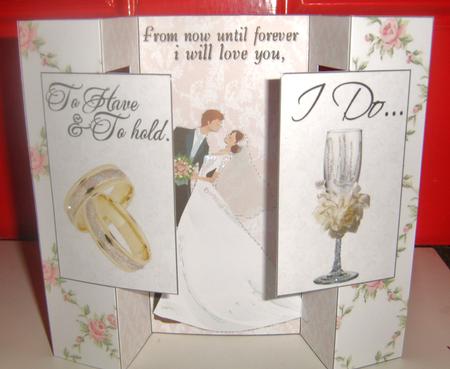 I Do -  Double Rectangle Fold Back Card by Wenona Elie