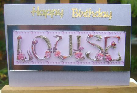 Louise Name Topper by Wenona Elie
