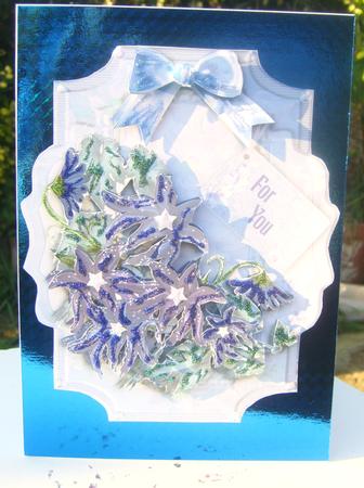 Starflowers - Large Topper with Decoupage by Wenona Elie