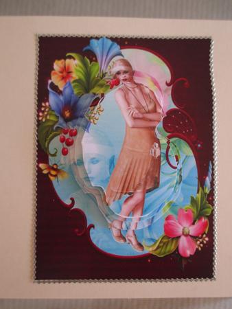Roaring Twenties Floral Flapper Girl by Wilma Sanderson